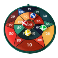 Service tout-en-un 2024 : cible de fléchettes magnétique en tissu avec balles collantes pour enfants, jeu d'intérieur 45 cm, personnalisable