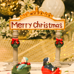 راتنج عيد الميلاد القرى الرسوم المتحركة ديكو الحيوان أدى ضوء متحرك ، توريد المصنع للزينة عطلة صناديق - Product Image 4