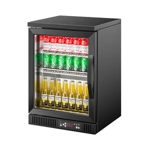MUXUE Single Door Hotel Back Bar Counter Beverage Display Refrigerator Beer Fridge Wine Cooler