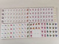 Jeu de Mahjong Américain Floral Sucré et Délicat, 166 Pièces, Rose, en Acrylique, Personnalisé, Joker, Loisirs à Domicile, Cadeau