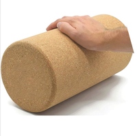 Rodillo de Yoga de Corcho Ecológico KUKESI CORK de Alta Calidad, 30*10cm, para Ejercicios de Yoga y Terapia Física