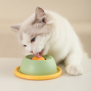 Anti Tip Licking Slow Feeder <b>Cat</b> <b>Toy</b> Self Entertainment Teeth Cleaning <b>Interactive</b> Pet Supplies - Product Image 5