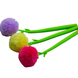 Pluma de gel de girasol de <span class=keywords><strong>trébol</strong></span> de dibujos animados, pluma de gel suave de hoja creativa, forma de hierba de flor, <span class=keywords><strong>papelería</strong></span> de oficina para estudiantes, venta al por mayor - Product Image 3