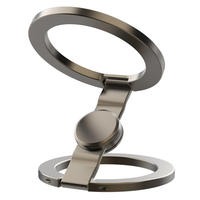 Support de téléphone magnétique double anneau Q13 avec fonction spinner pour bureau, support multifonctionnel compatible