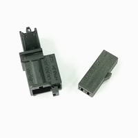 Connecteur d'alimentation femelle noir à 2 broches Star 1G0973119 Boîtier de prise électrique automobile