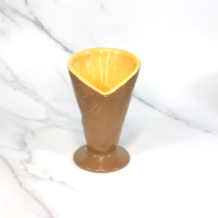 Verres à crème glacée en céramique jaune/rose, 10 pièces, pour l'été