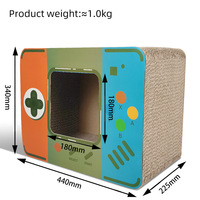 Machine de jeu Icle Style multifonctionnel chat maison chat planche à gratter chat griffoir maison taille moyenne