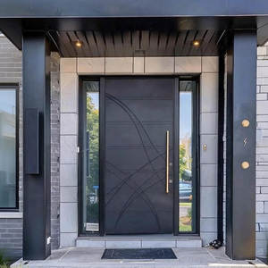 Puerta Pivotante de Aleación de Aluminio Antirrobo Xindi para <span class=keywords><strong>Apartamentos</strong></span> y Uso Exterior - Product Image 5