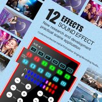 Carte son USB multifonction NC-A1 d'occasion avec interface BT Echo pour diffusion en direct sur YouTube, karaoké, utilisation sur smartphone/PC