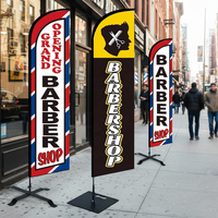 Drapeau publicitaire extérieur personnalisé avec logo, impression recto-verso, résistant au vent, forme goutte d'eau, pour événements, plage, type plume.