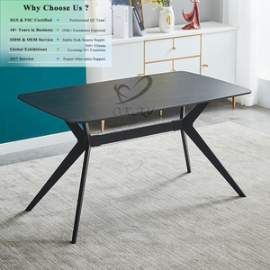 Table à manger en MDF OKAY, <span class=keywords><strong>abordable</strong></span>, vente en gros, petite table de salon, durable, luxe léger, décoration élégante, table à manger moderne en céramique - Product Image 1