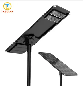 Prestazioni stabili tutto in un lampione solare a LED Premium integrato da 50W con pannello solare