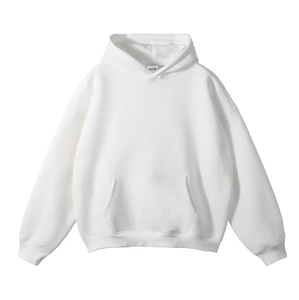 Dropshipping Venta al por mayor Sudaderas con capucha personalizadas Hombres Fleece en blanco Casual Imprimir Logo Unisex Oversized Men's Hoodies - Product Image 4