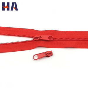 Cremallera de nailon de extremo abierto con bloqueo automático, venta al por mayor directa de fábrica de China, alta calidad, logotipo personalizado, colorida, N.º 3, OEM ODM, 40 50 70 <span class=keywords><strong>75</strong></span> <span class=keywords><strong>cm</strong></span> - Product Image 5