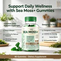 Gummies OEM Ultra Force à la Mousse de Mer 3200mg, 90 Unités, avec Fucus, Racine de Bardane, Végétaliennes, aux Baies Mixtes, pour l'Immunité, la Digestion et l'Énergie