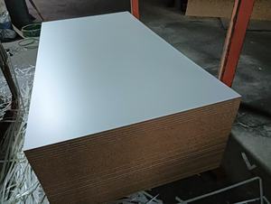 Panneau stratifié blanc du panneau 4x8 de MDF de mélamine blanche de 18mm pour des meubles - Product Image 4