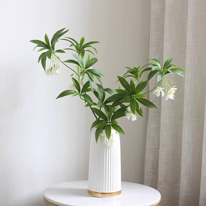 Plante artificielle Ficus 90 cm de haut, feuilles vertes simulées, décoration intérieure, arrangement floral en soie pour la maison et les accessoires de mariage - Product Image 3