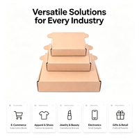 Boîtes de produits personnalisées pour vêtements, boîtes d'expédition pliables en carton ondulé, boîtes postales de marque pour l'emballage