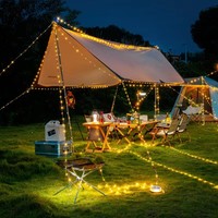 Lampe de camping LED rechargeable, étanche, guirlande lumineuse portable, lampe d'ambiance pour le camping en plein air, la terrasse, la décoration de fête