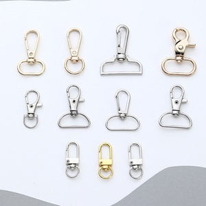 Fermoirs à ressort ovales en métal pour sacs, plaqués or et argent - Product Image 1