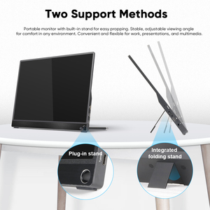 14 inch xách tay máy tính xách tay Dual LCD Monitor màn hình cảm ứng 1080P IPS màn hình hiển thị với đứng bên ngoài thứ hai màn hình cho máy tính xách tay - Product Image 4