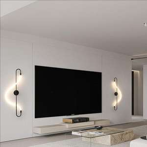 スカンジナビアモダンライト高级ベッドルームベッドサイドラインシャンデリアサンプルルームリビングルームショールーム壁照明器具 - Product Image 3