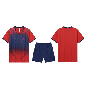 Ensemble de maillots de football unisexes pour adultes de haute qualité avec impression par transfert thermique, vêtements de sport 100% polyester pour équipes, toutes saisons - Product Image 1