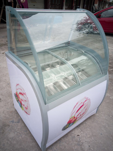<span class=keywords><strong>Réfrigérateur</strong></span> commercial de haute qualité pour la présentation de la crème glacée en supermarché, capacité de 102 L, ventilation directe, 2 portes - Product Image 4
