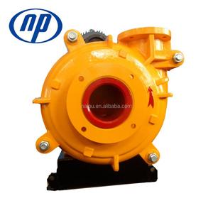 Pompe à boue de sable de silice électrique monophasée Naipu 6X4D à basse pression avec trémie et carter unique, personnalisable OEM - Product Image 1