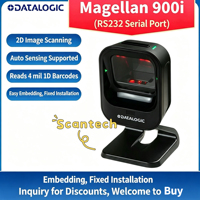 Lecteur de codes-barres fixe omnidirectionnel Datalogic Magellan 900i pour le commerce de détail, scanner de bureau 2D RS-232 USB OEM Android filaire