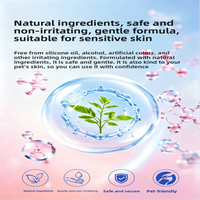 Shampooing tout-en-un pour chiens et chats à base d'extraits végétaux naturels, nettoyage efficace, désodorisant, anti-démangeaisons et adoucissant pour le pelage