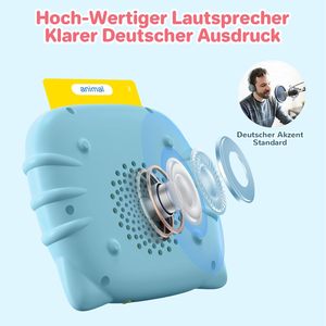 Cartes flash parlantes AHJ 510 mots en allemand, 255 feuilles, jeu interactif de langues pour enfants de 2 à 6 ans, fabriqué en Chine - Product Image 4