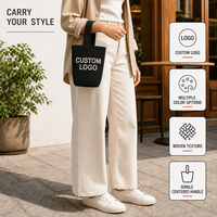 Sacs fourre-tout en toile personnalisés OEM/ODM, broderie, transfert thermique, sac seau en toile réutilisable pour femmes, pour la promotion de la marque, les événements et les cadeaux promotionnels