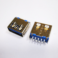 USB 3.0 Typ A Stecker 9-Pin SMT SMD Hochgeschwindigkeits-Datenübertragungsanschluss Ladebuchse USB 3.0 Steckverbinder zum Löten