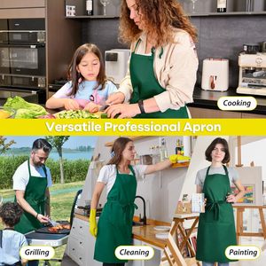 Tablier en coton, cadeau de Noël, nouveau design, logo personnalisé, tablier de cuisine durable pour chef, tabliers de cuisine japonais pour Noël - Product Image 4