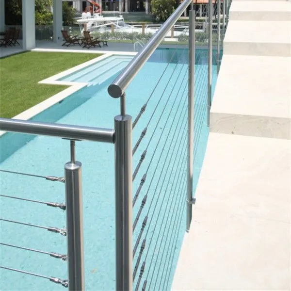 4 6 Mm Outdoor Inox Terrace Wire Rope Balustrade Wire Post Handrail Deck Stainless Steel Wire Cable Railing