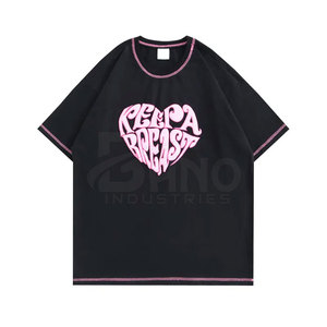 เสื้อยืดพิมพ์ลายพัฟแบบสวมหัวธรรมดาสำหรับผู้ชายเสื้อยืดพิมพ์ลายพัฟผ้าฝ้ายคุณภาพสูงดีไซน์ใหม่ - Product Image 6
