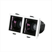Spot LED d'intérieur IP20, spot de plafond 12W 15W 20W 2*12W 2*15W 2*20W anti-éblouissement COB pour salons, bureaux, hôtels