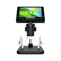Microscope électronique LCD de qualité industrielle 5 pouces 1000X Loupe USB Outil de soudure CMS pour réparation de téléphones Certifié CE FCC 8 LED IP54