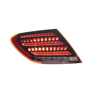 2007-2014 for C-Class W204 Taillight Assembly Modified <b>LED</b> Running Water <b>Light</b> <b>Red</b> New 12V C W204 2007-2014 New <b>Red</b> Lens <b>LED</b> Tai - Product Image 2