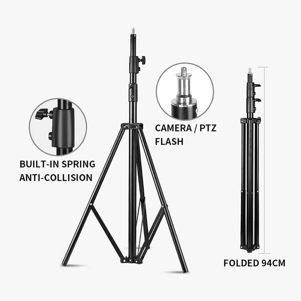 Soonpho 2,8 m Fotostudio Live Stream Fotografie Stativ Fotografia Stand Aluminium Light Stativ