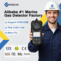 Détecteur de gaz marin Bosean BH-4M certifié CCS, moniteur de gaz portable 4 en 1 pour cabine de navire