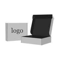 Dossiers d'expédition en carton recyclable avec logo personnalisé imprimé, emballage pliable en carton ondulé pour chaussures, vêtements et chaussettes