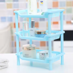 عينة مجانية شعبية رف تخزين 3 طبقات منظم زاوية بلاستيكية زاوية الحمام للتخزين - Product Image 4