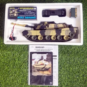 VENTE FLASH Henglong 3816 Delin Tank télécommandé américain 6 canaux, échelle 1:24, portée extérieure de 30 m, effet de fumée et de son, 2.4G - Product Image 3