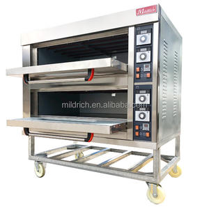 MILDRICH เตาอบเครื่องปิ้งขนมปังแบบสองสำรับ,เตาอบสี่ถาดพร้อมชั้นวางสำหรับทำพิซซ่าเค้กใช้ในเชิงพาณิชย์ - Product Image 2