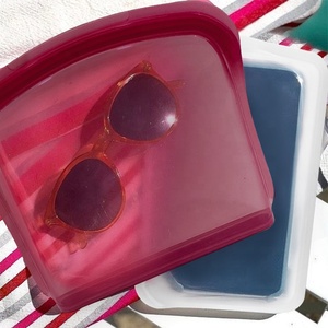 Sac de conservation alimentaire réutilisable en silicone de qualité alimentaire, pliable, forme carrée, fond ouvert, 800 ml, pour le déjeuner, jouets pour bébés - Product Image 4