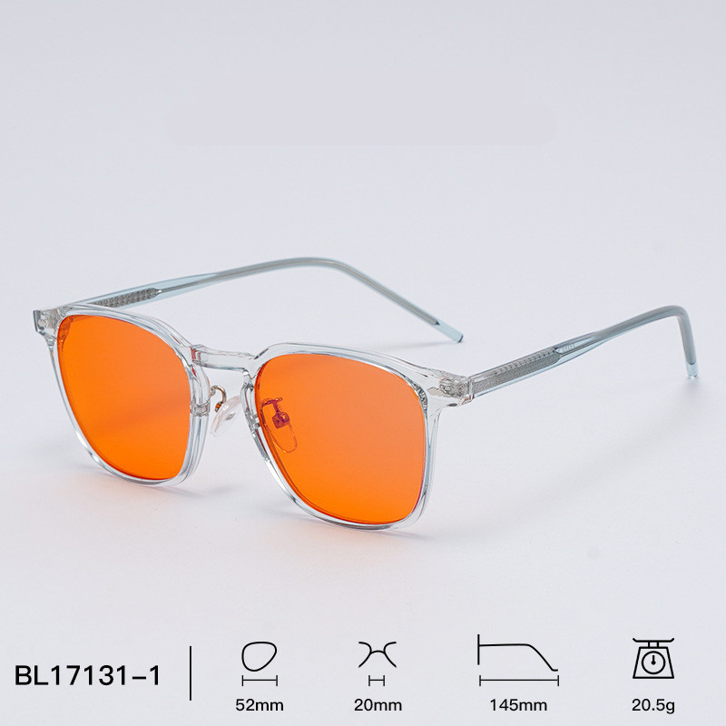 Clear orange lens