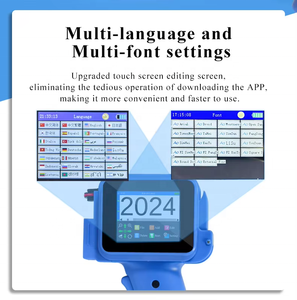 Printer Inkjet Genggam Cerdas 12.7Mm, Cepat Kering, Portabel, dan Terbaru untuk Label Barcode, Tanggal, Plastik, dan Karton - Product Image 2