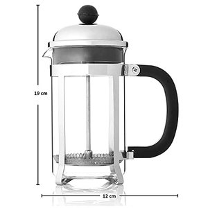 ชุดเครื่องชงกาแฟเฟรนช์เพรสแบบมินิมอล ทำจากพลาสติก แก้วบอโรซิลิเกต และสแตนเลสอเนกประสงค์ - Product Image 4